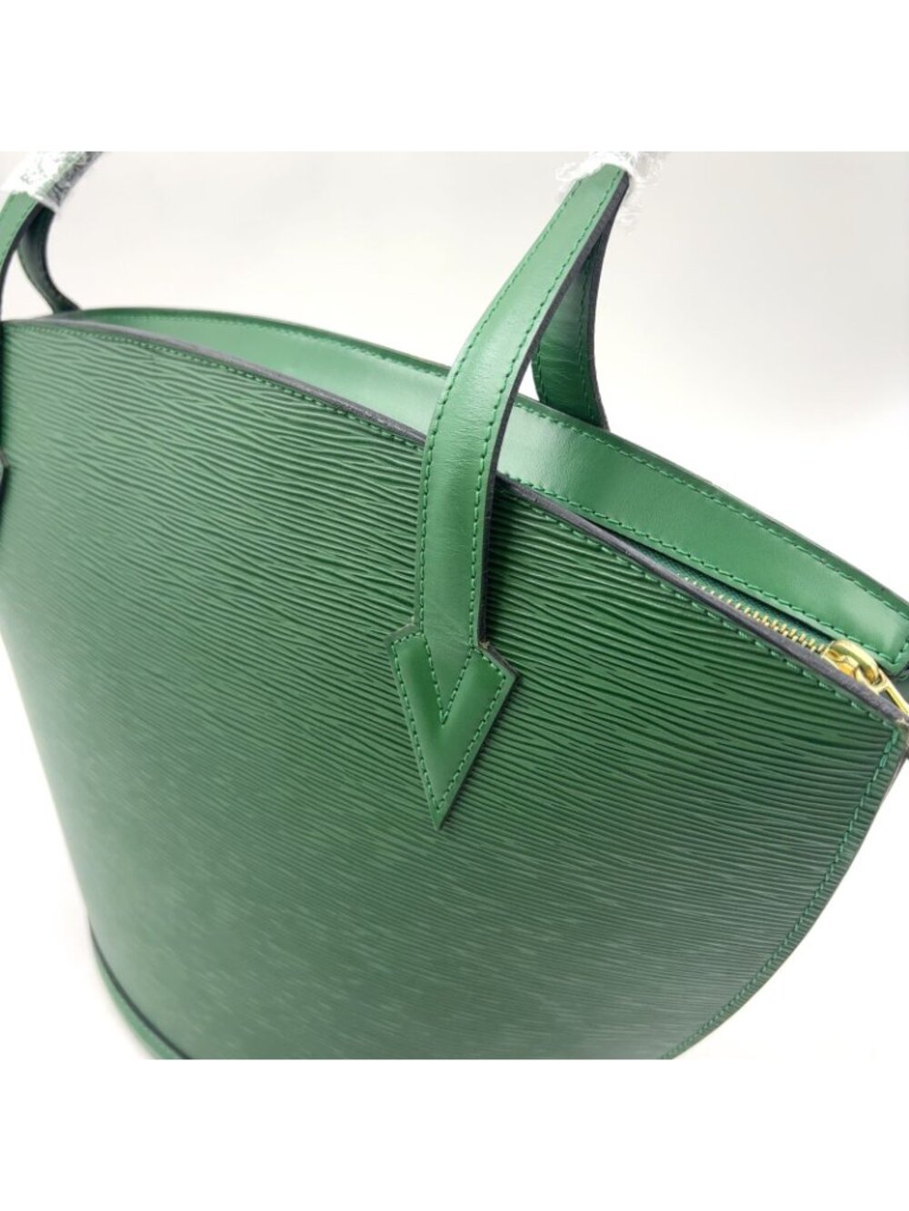 Louis Vuitton Sun Jack Shopping Epi Borneo Green Leather Shoulder Bag Gold - Picture 10 of 15